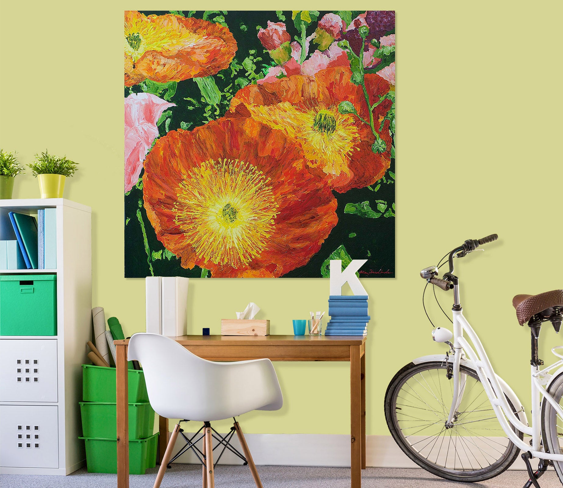 3D Flowers In Bloom 168 Allan P. Friedlander Wall Sticker