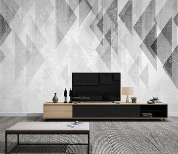 3D Black Triangle WC1345 Wall Murals