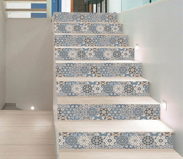 3D Vintage Handmade Mosaic 171 Marble Tile Texture Stair Risers Wallpaper AJ Wallpaper 