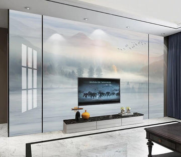 3D Hazy Wonderland 090 Wall Murals