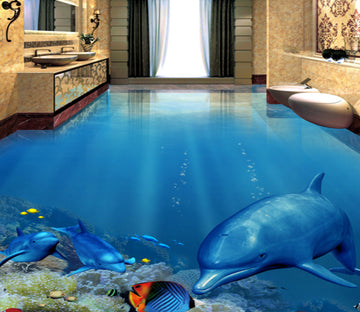 3D Underwater World 368 Floor Mural  Wallpaper Murals Rug & Mat Print Epoxy waterproof bath floor