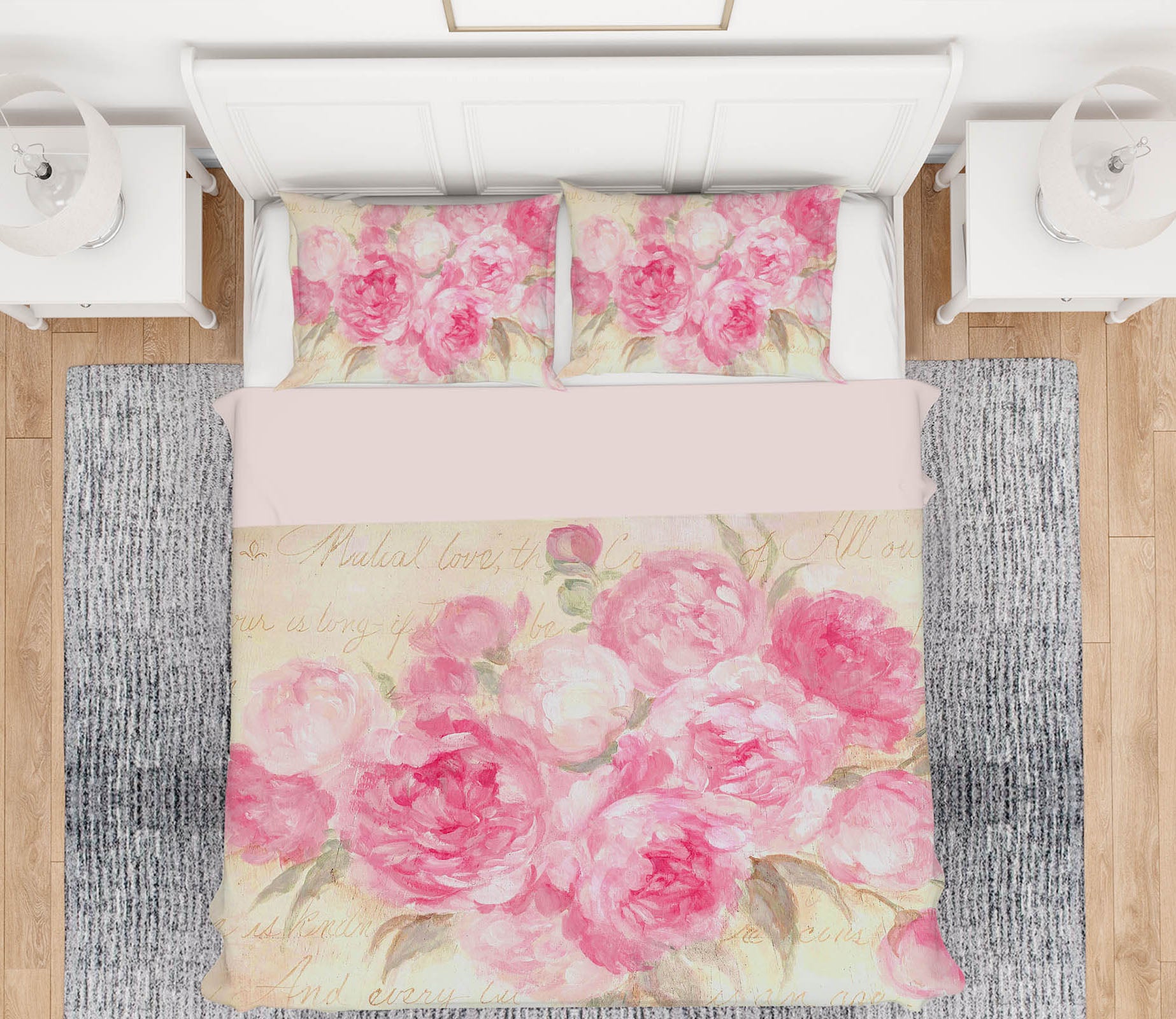 3D Rose Envelope 122 Debi Coules Bedding Bed Pillowcases Quilt