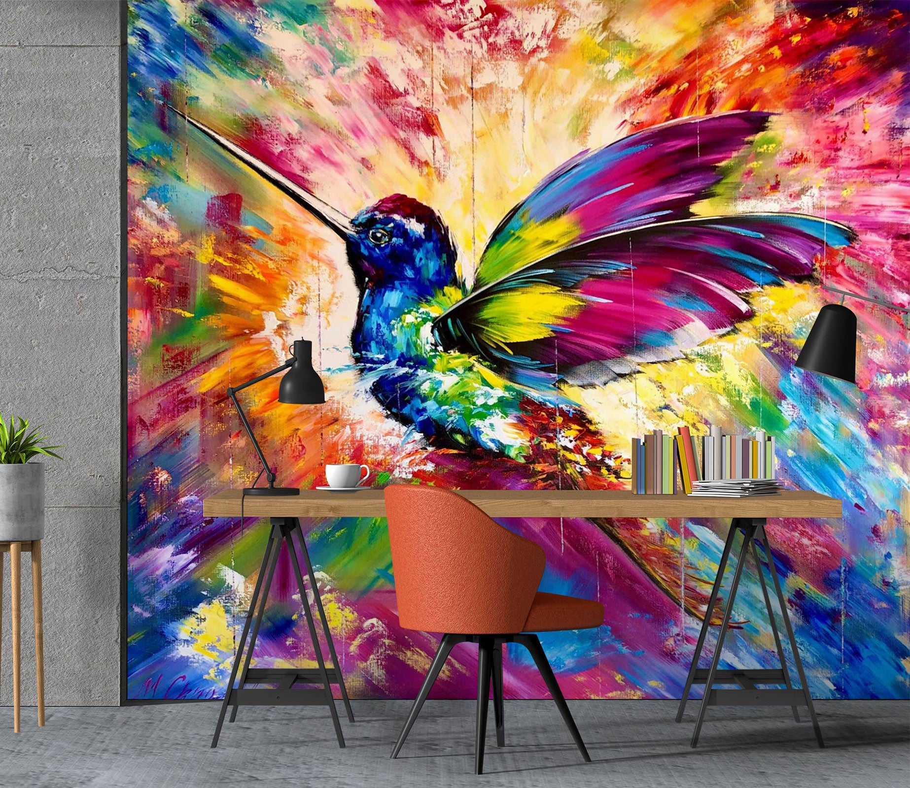 3D Painted Bird 118 Skromova Marina Wall Mural Wall Murals