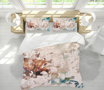 3D White Paint Flower 544 Skromova Marina Bedding Bed Pillowcases Quilt