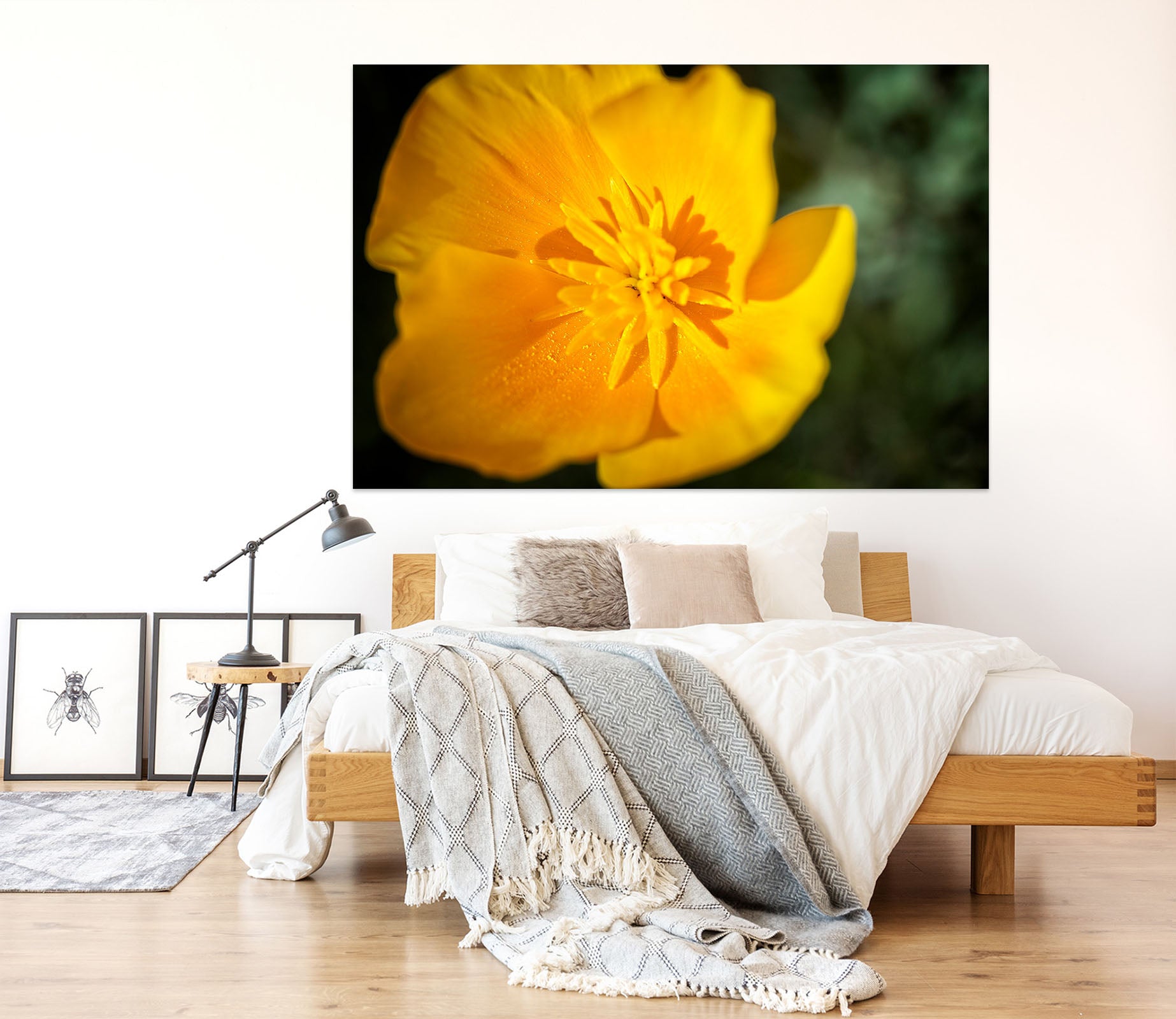 3D Yellow Flowers 62104 Kathy Barefield Wall Sticker