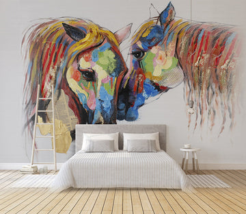 3D Color Horse WG148 Wall Murals