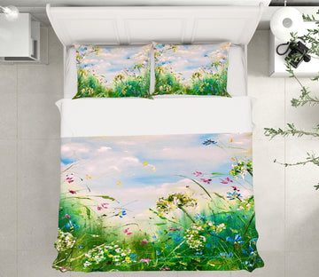 3D Wild Grass Flower 555 Skromova Marina Bedding Bed Pillowcases Quilt