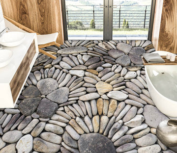 3D Pebbles Arrangement 1042 Floor Mural  Wallpaper Murals Self-Adhesive Removable Print Epoxy