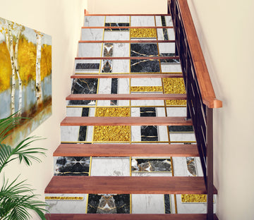 3D Square Color Staggered 603 Stair Risers