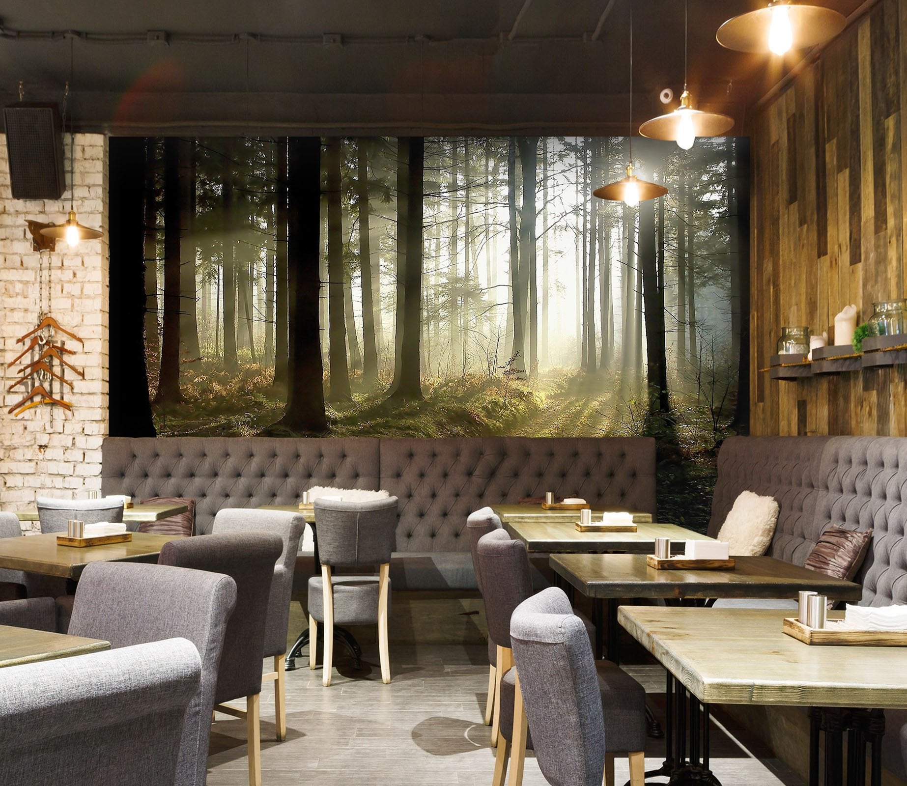 3D Forest Sun 02 Wall Murals Wallpaper AJ Wallpaper 2 