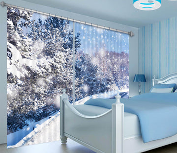 3D Winter Tree 801 Curtains Drapes