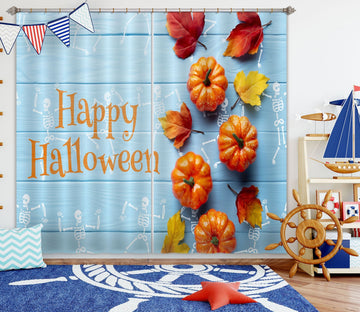 3D Pumpkin Festival 034 Halloween Curtains Drapes Curtains AJ Creativity Home 