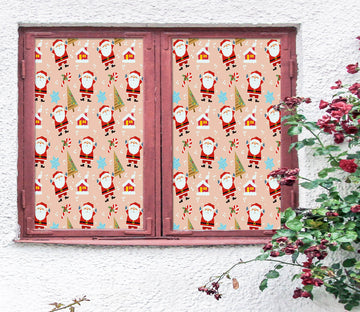 3D Santa Claus Pattern 31077 Christmas Window Film Print Sticker Cling Stained Glass Xmas
