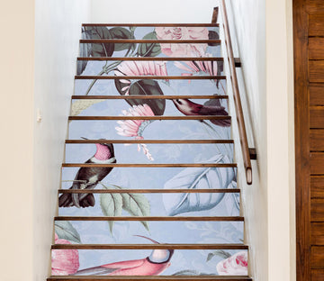 3D Bird Leaves 109217 Andrea Haase Stair Risers