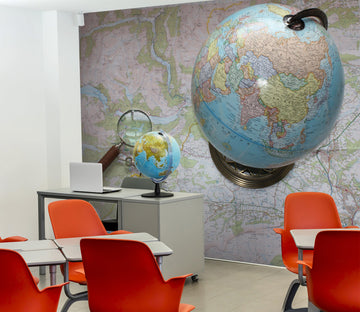 3D Blue Globe 165 Wall Murals