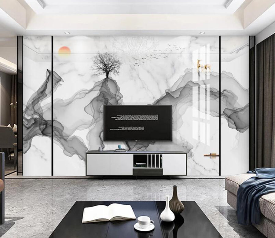 3D Pastel Ink Ribbon 750 Wall Murals