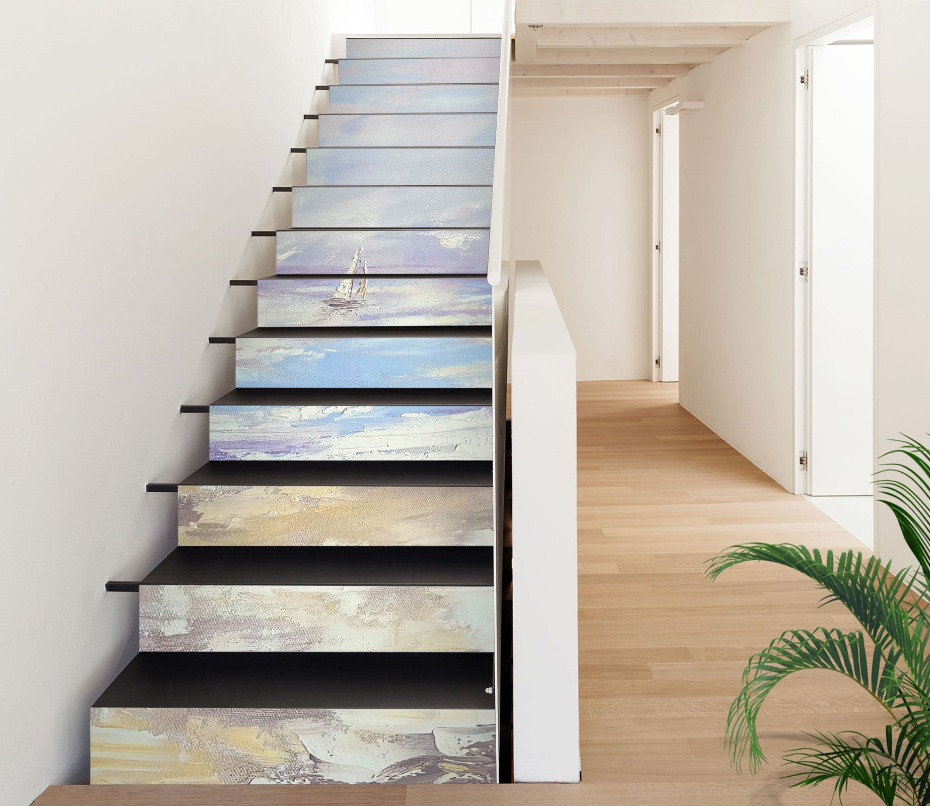 3D Ocean Painting 3918 Skromova Marina Stair Risers
