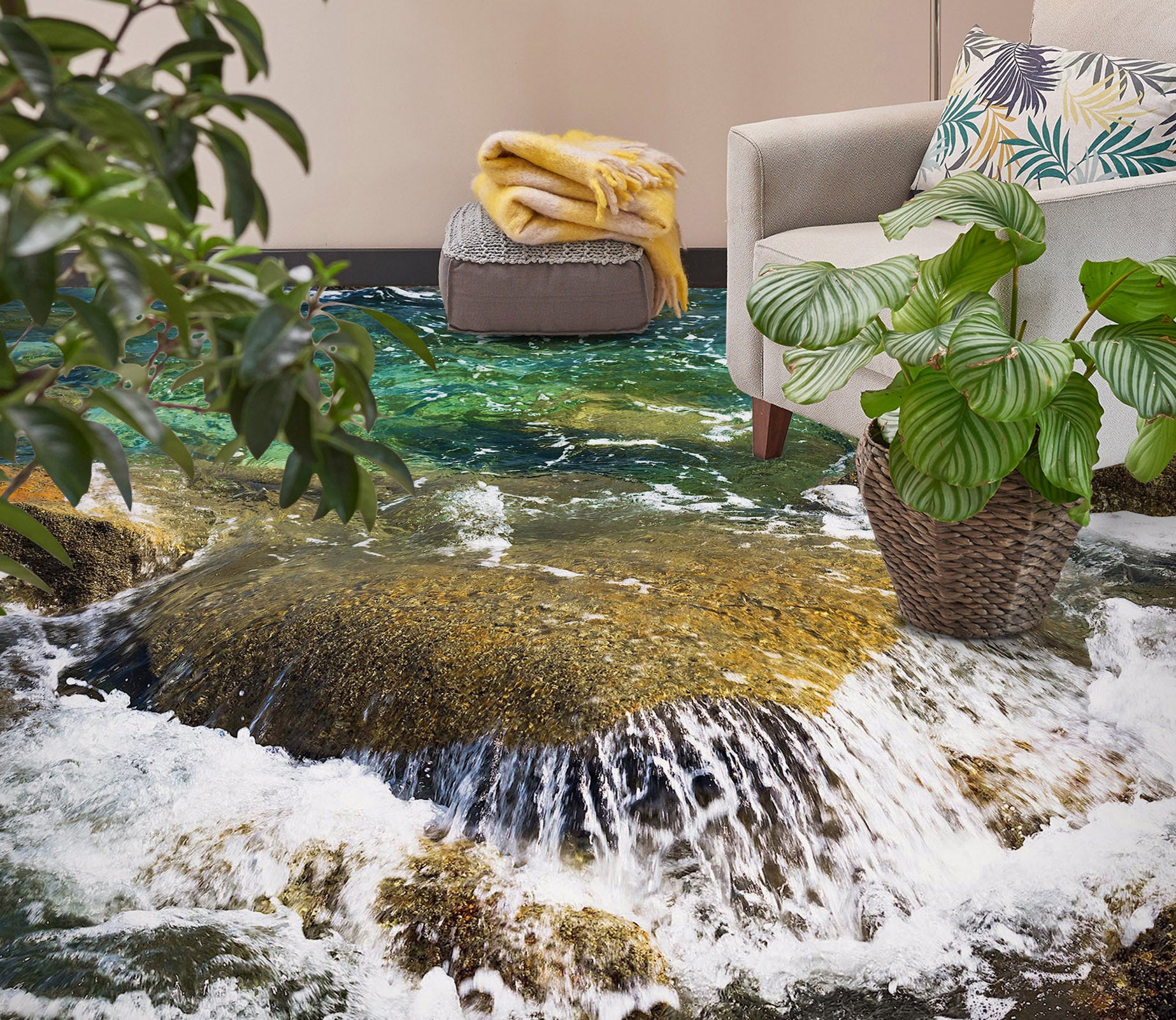 3D Clear Natural Lake 732 Floor Mural  Wallpaper Murals Rug & Mat Print Epoxy waterproof bath floor