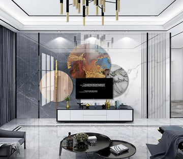 3D Landscape Round 344 Wall Murals