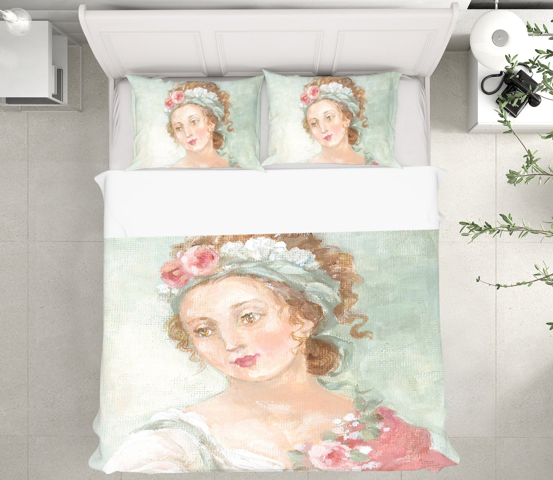 3D Flower Woman 2165 Debi Coules Bedding Bed Pillowcases Quilt