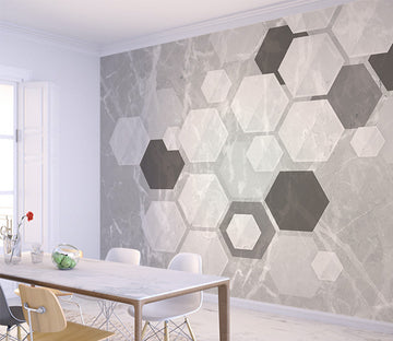 3D Polygonal Patchwork WG127 Wall Murals