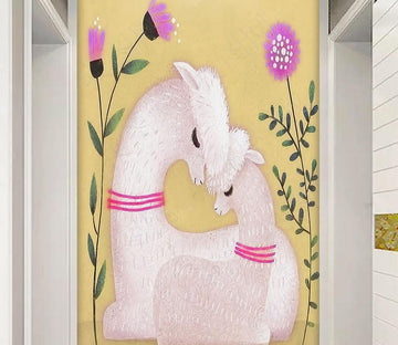 3D Cute Alpaca 672 Wall Murals Wallpaper AJ Wallpaper 2 