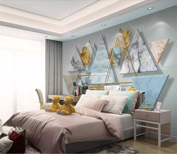 3D Colored Triangle WC77 Wall Murals Wallpaper AJ Wallpaper 2 