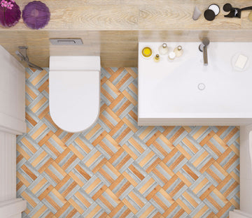 3D Three-color Staggered 482 Floor Mural  Wallpaper Murals Rug & Mat Print Epoxy waterproof bath floor