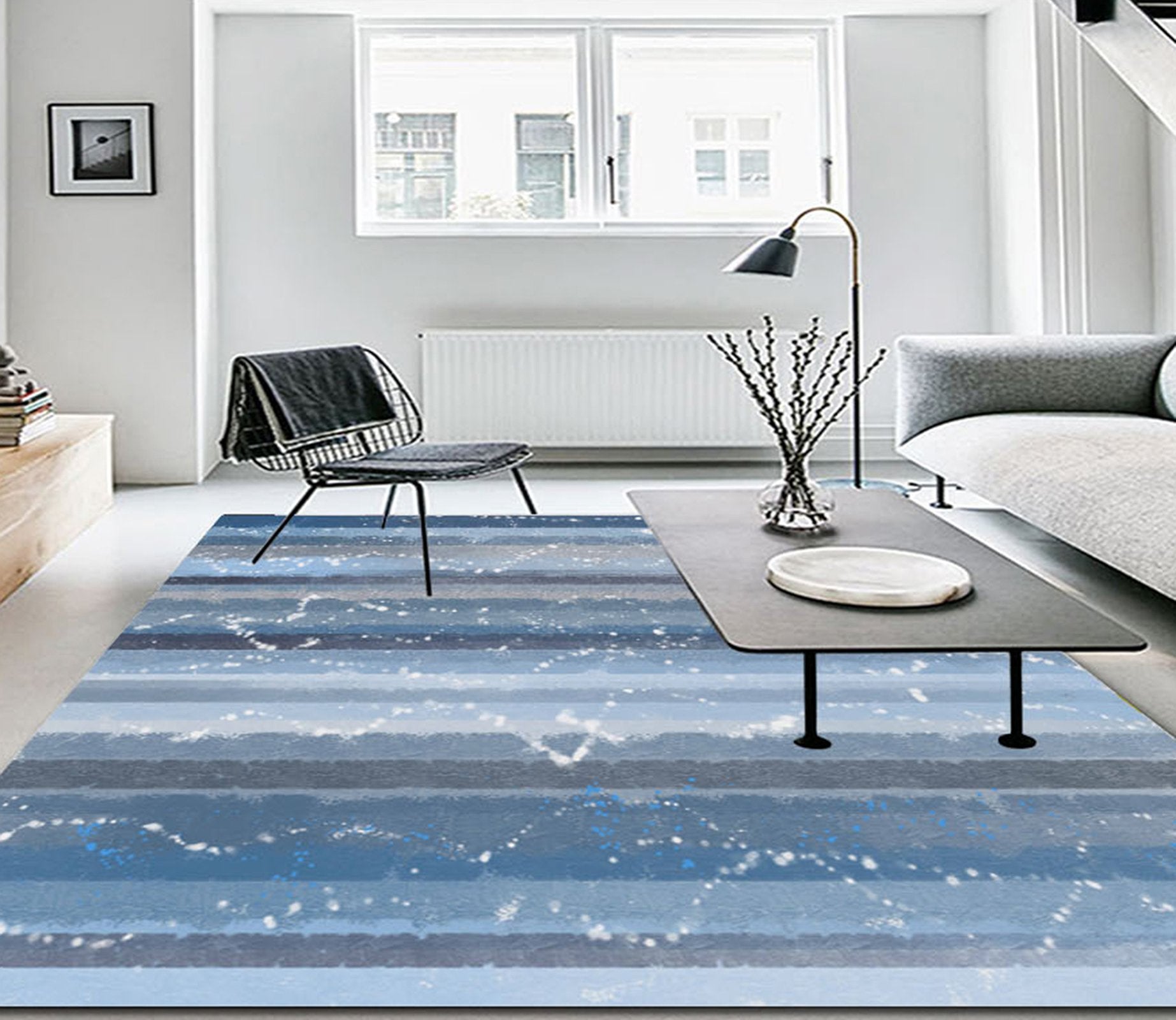 3D Colored Lines WG487 Non Slip Rug Mat Mat AJ Creativity Home 