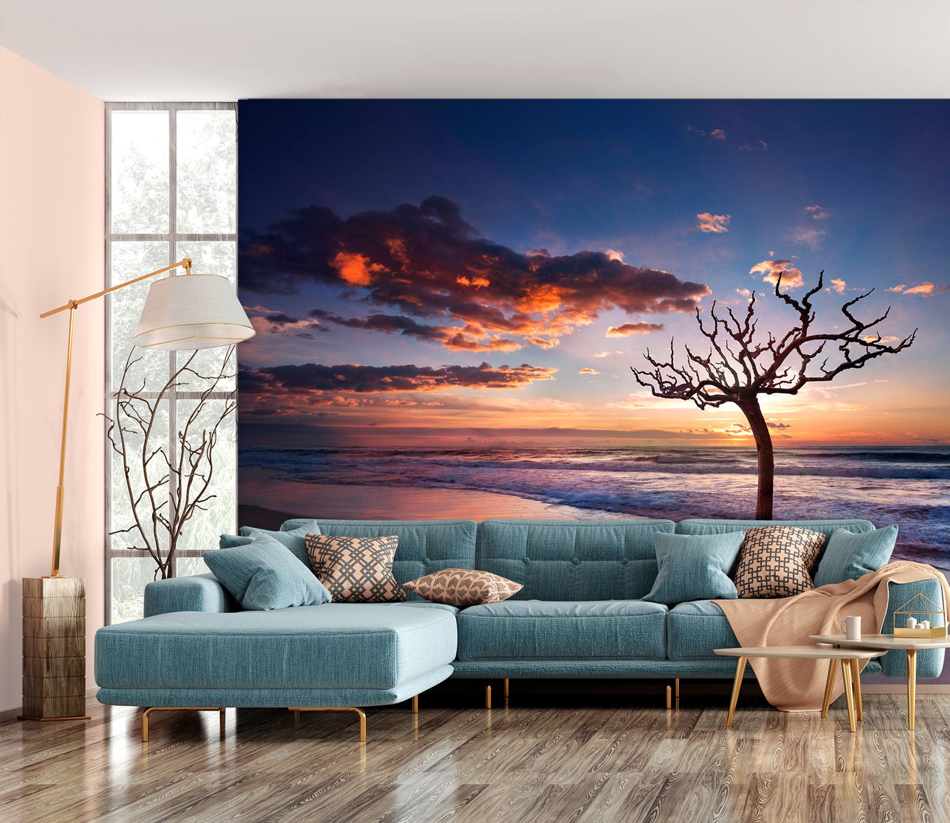 3D Lonely Tree 1446 Marco Carmassi Wall Mural Wall Murals