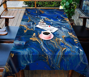 3D Dark Blue Abstract Flow 56 Tablecloths Wallpaper AJ Wallpaper 