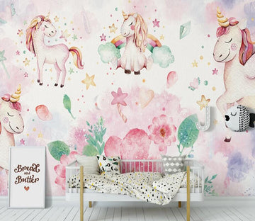 3D Happy Ponies 923 Wall Murals