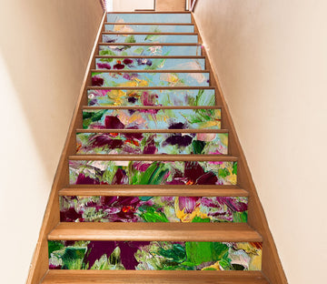 3D Color Painting Garden 2201 Skromova Marina Stair Risers