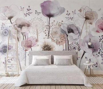3D Colored Flowers 224 Wall Murals Wallpaper AJ Wallpaper 2 