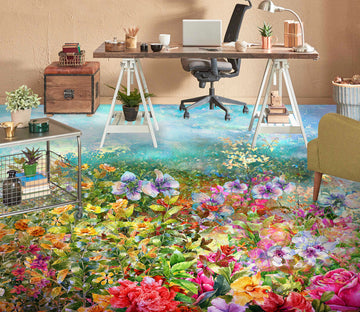3D Gorgeous Garden 1235 Floor Mural  Wallpaper Murals Self-Adhesive Removable Print Epoxy