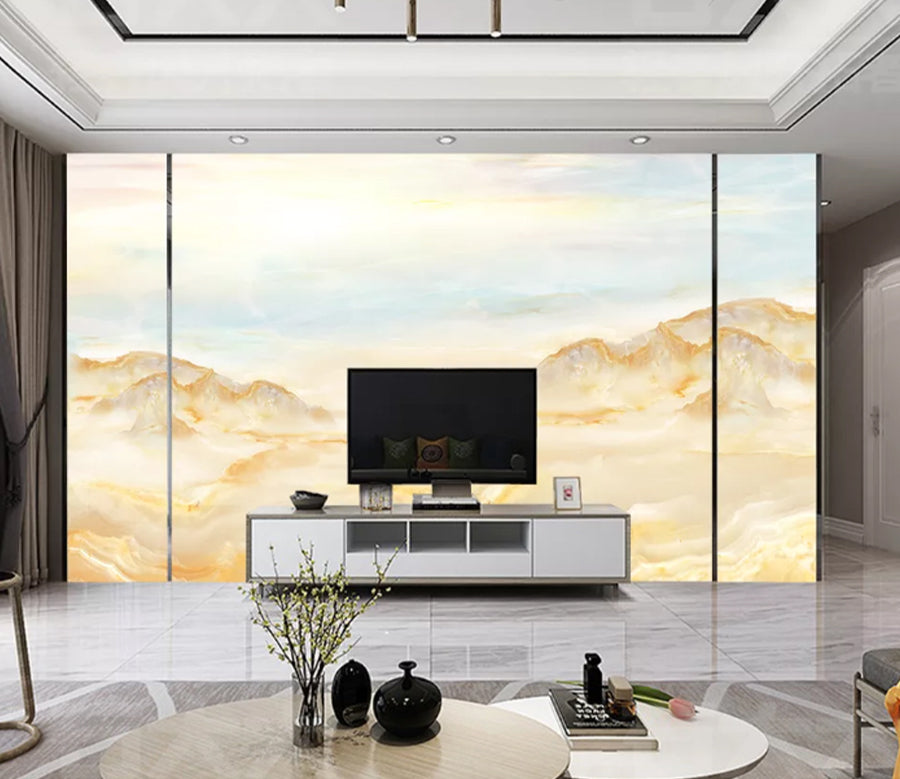 3D Yellow Mountain WC2598 Wall Murals