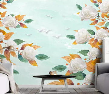 3D Flower Leaves WG70 Wall Murals Wallpaper AJ Wallpaper 2 