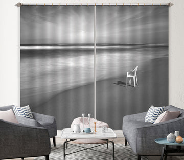 3D White Bench 083 Marco Carmassi Curtain Curtains Drapes