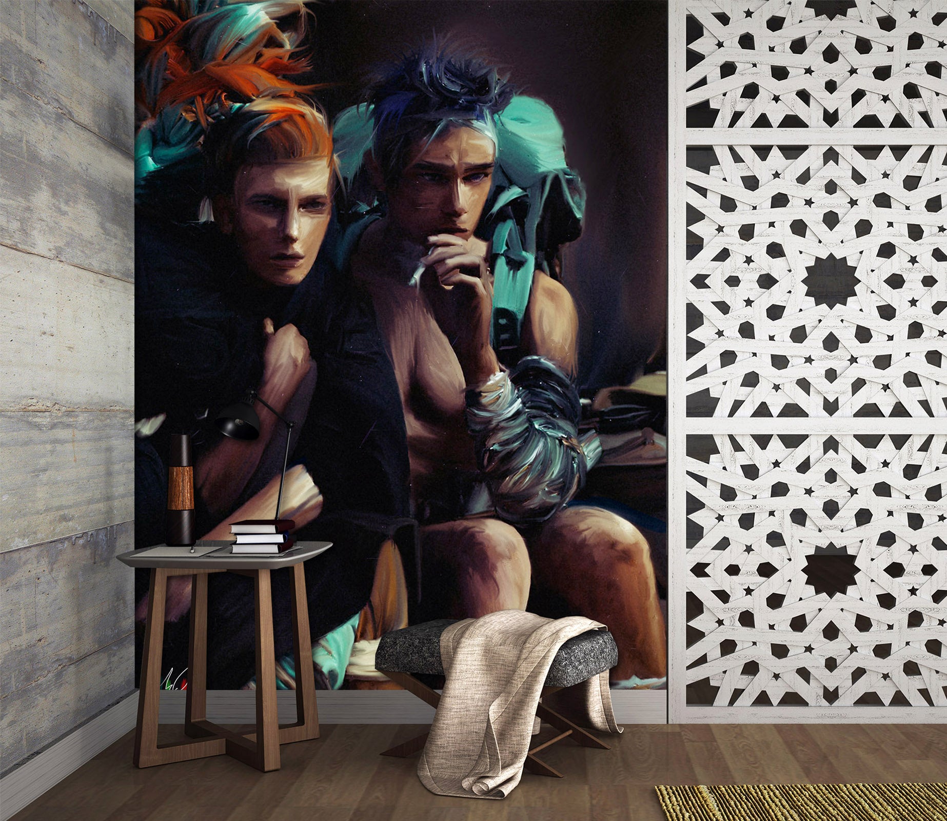3D Game Queen King 1399 Marco Cavazzana Wall Mural Wall Murals