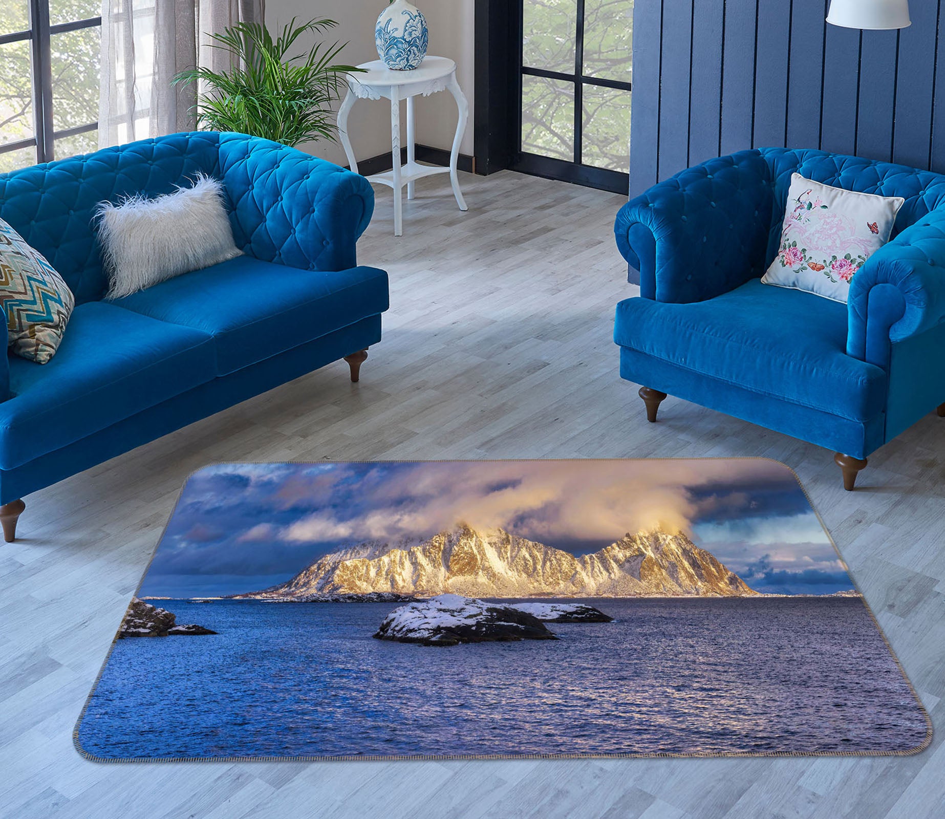3D Iceberg Sea 1117 Marco Carmassi Rug Non Slip Rug Matt