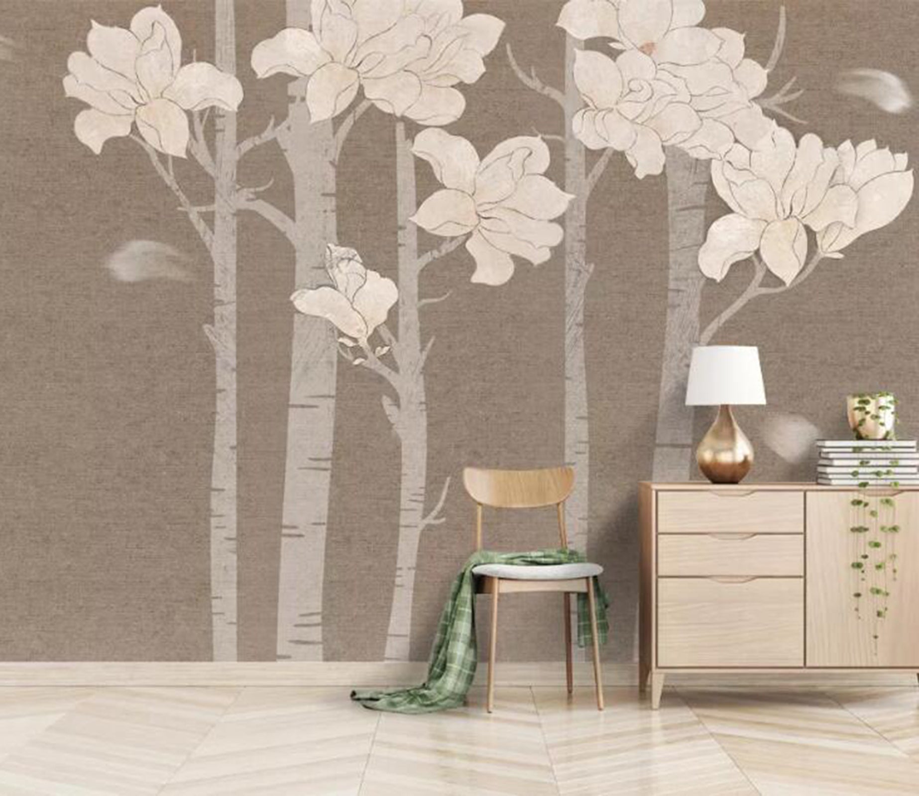 3D Flower Tree WC51 Wall Murals Wallpaper AJ Wallpaper 2 