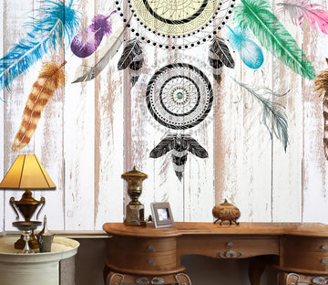 3D Feather Decoration WG183 Wall Murals