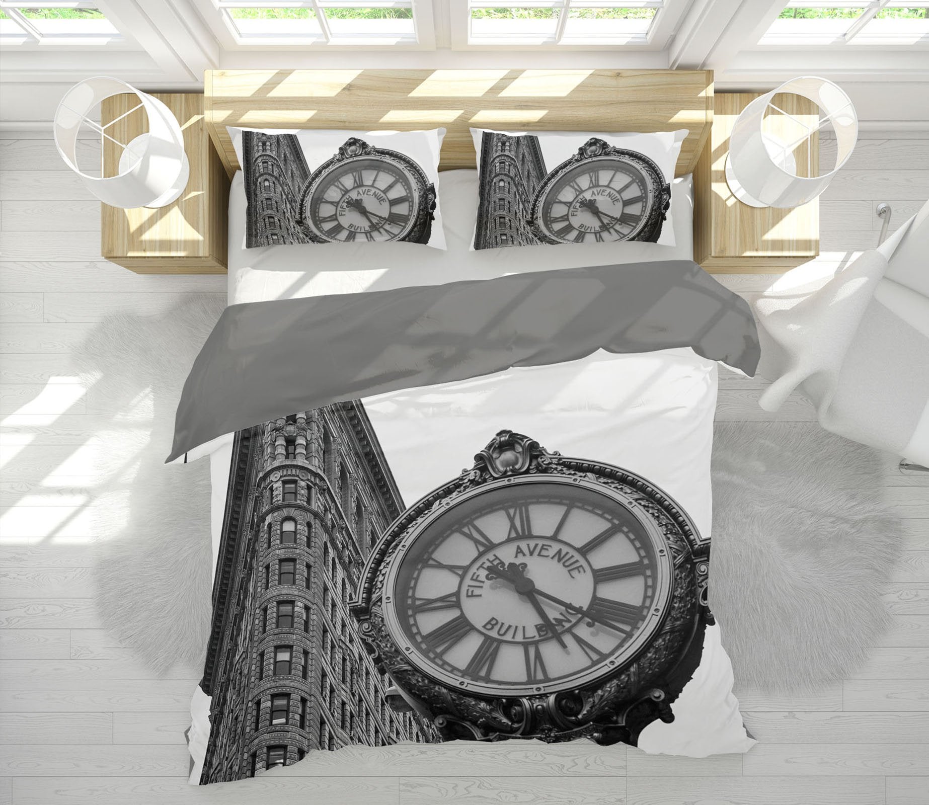 3D Alarm Clock 2123 Marco Carmassi Bedding Bed Pillowcases Quilt Quiet Covers AJ Creativity Home 