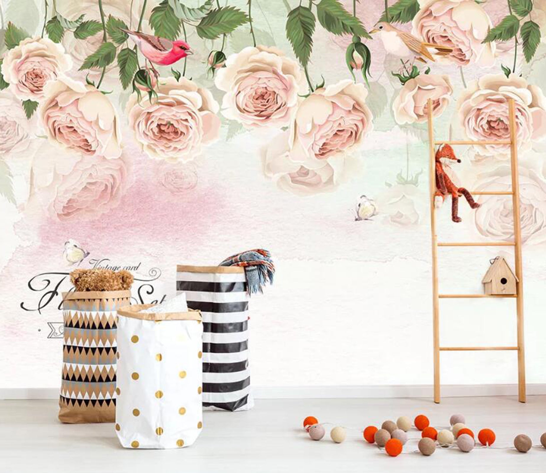 3D Colored Flowers WC81 Wall Murals Wallpaper AJ Wallpaper 2 