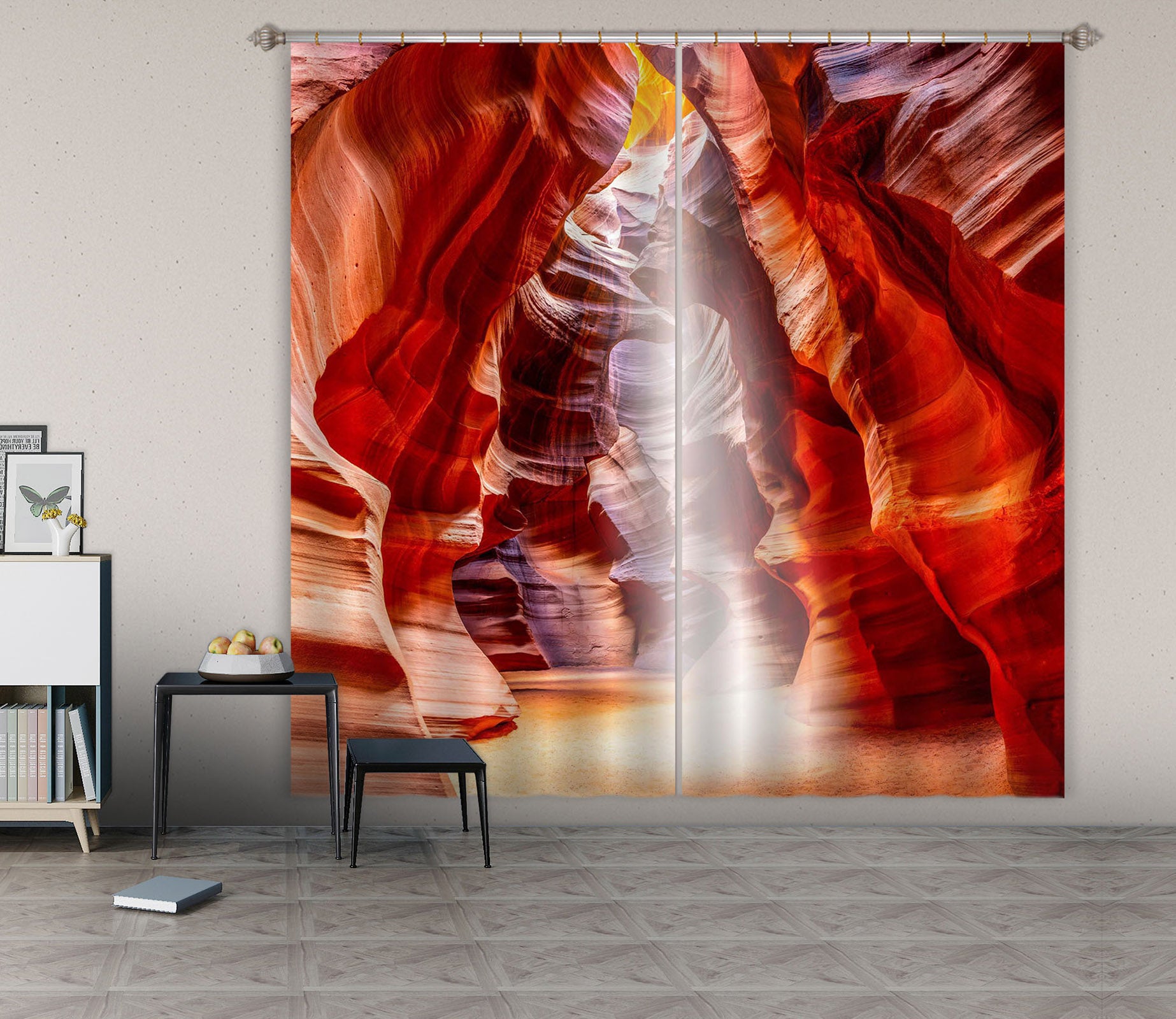 3D Red Canyon 173 Marco Carmassi Curtain Curtains Drapes