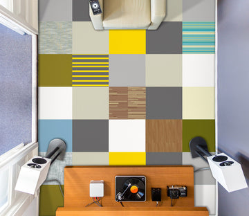 3D Rich Color Squares 1201 Floor Mural  Wallpaper Murals Self-Adhesive Removable Print Epoxy