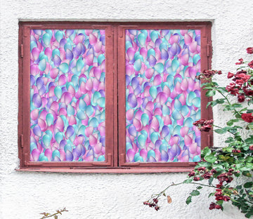 3D Pink Petals 192 Window Film Print Sticker Cling Stained Glass UV Block