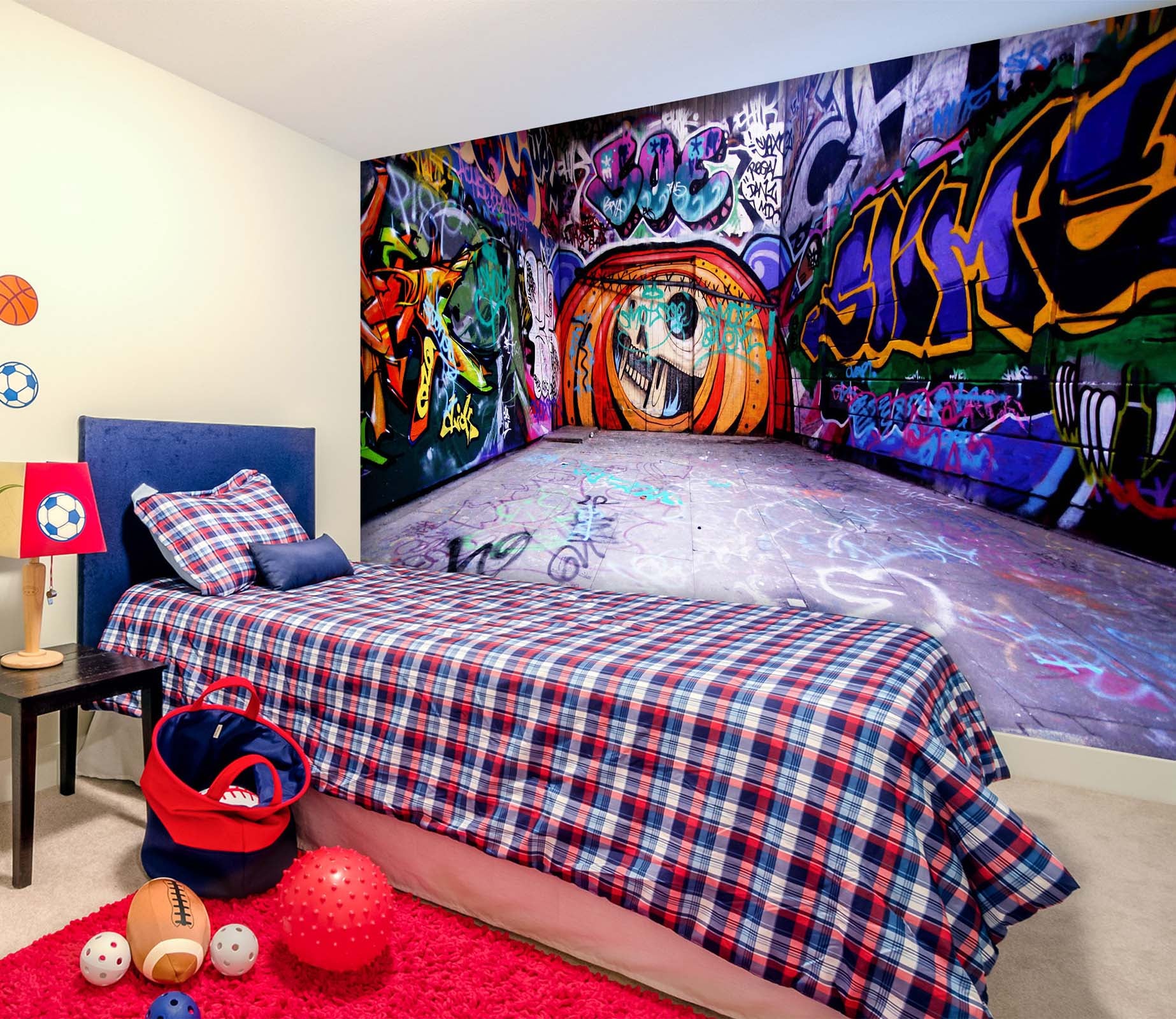 3D Color Graffiti 1631 Wall Murals