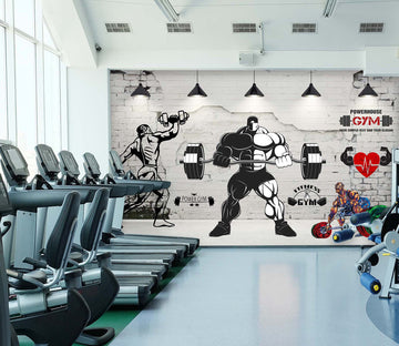 3D Steel Boy 242 Wall Murals