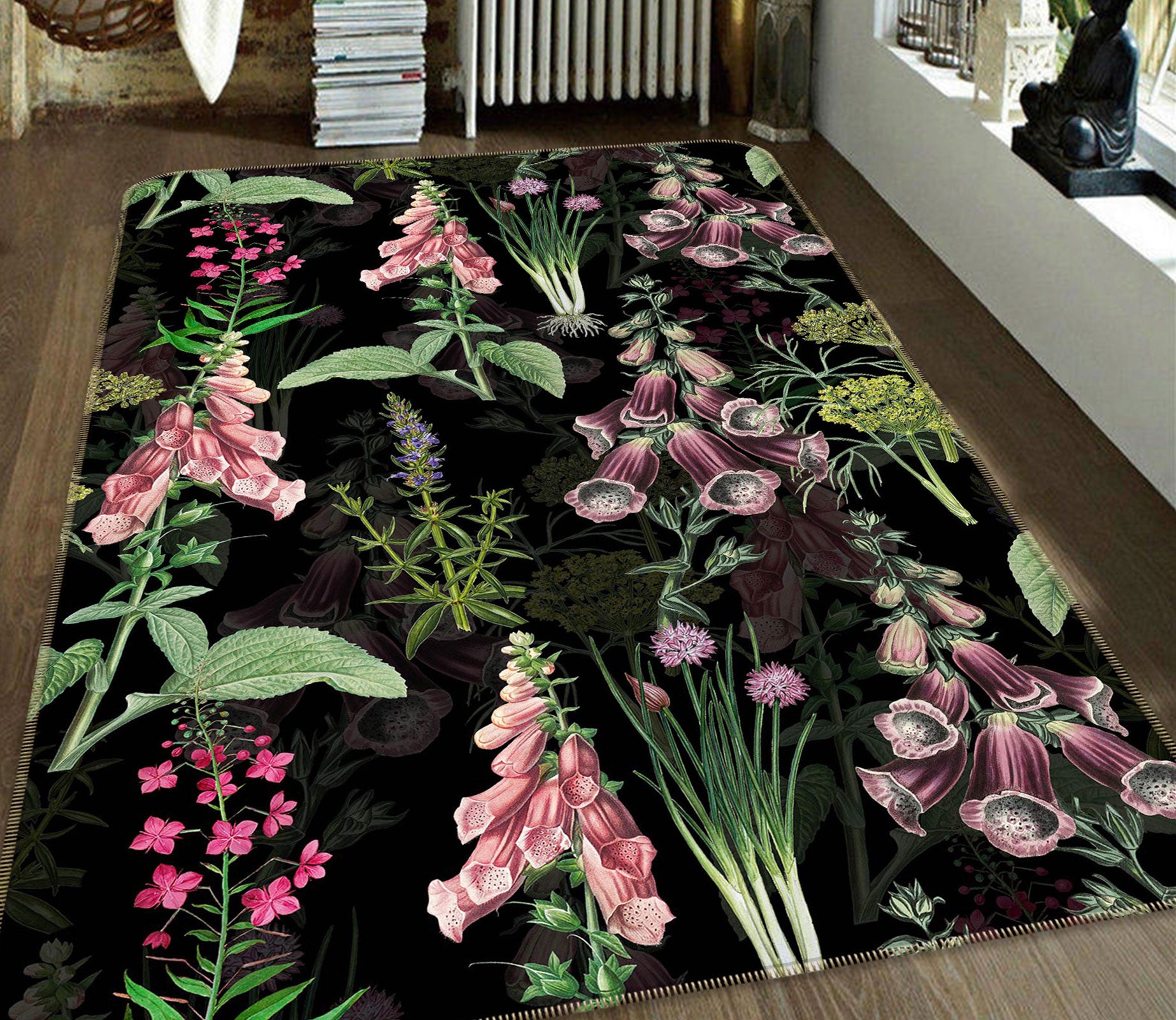 3D Morning Glory 169 Uta Naumann Rug Non Slip Rug Mat